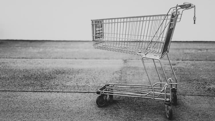 a shopping trolley